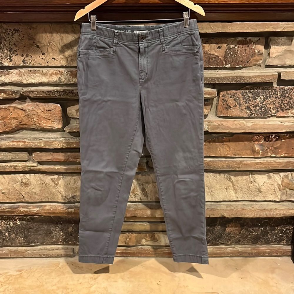 Orvis Grey Chino Tapered Leg Stretch Cotton Outdoor Pants